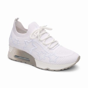 Sneakers Donna Ash Lunatic Star Knit Bianche | 077559-593