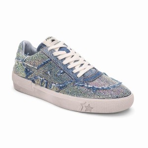 Sneakers Donna Ash Malibu Strass Embellished Denim Blu | 721430-738
