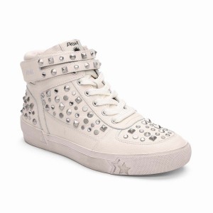 Sneakers Donna Ash Myriad Studded Hightop Bianche | 965039-677