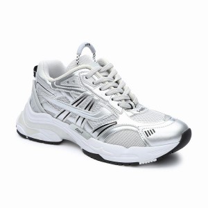 Sneakers Donna Ash Race Fashion Argento | 702821-493