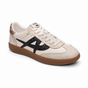 Sneakers Donna Ash Sunset Vintage Glitter Beige | 237898-845