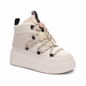 Stivali Donna Ash Montana Puffy Nylon Winter Bianche | 033727-200